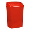 Affaldsspand m/vippelåg, 15 L, rød