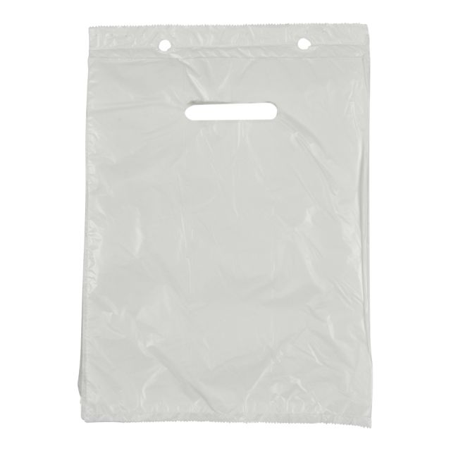 Blokbærepose hvid, 25 x 32 cm - 4 liter