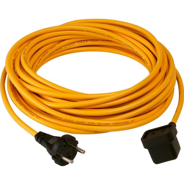 Kabel 3 x 1,0 mm2 - 20 meter - gul