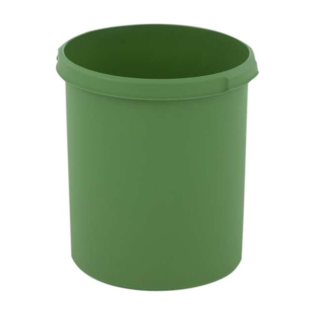 Affaldsspand, rund, 30 L - grøn