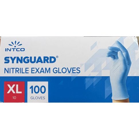 Nitrilhandske XL, bl&aring; - 100 stk u/pudder