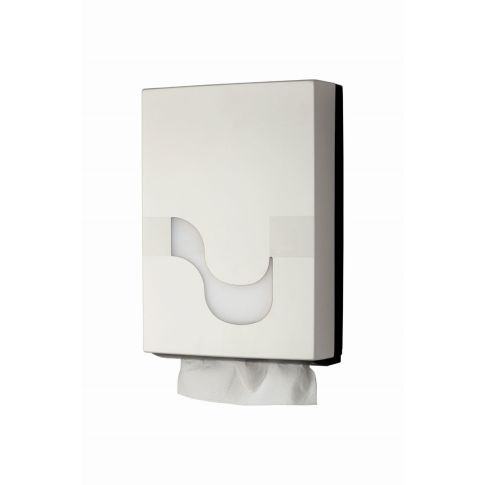 Dispenser h&aring;ndkl&aelig;deark, hvid, smal HT2