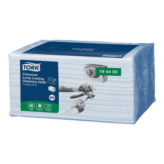 Tork allround klud - 8x40 stk. -  blå 
