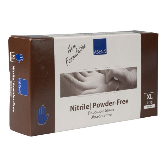Nitrilhandske XL, blå, u.pudder-100 stk
