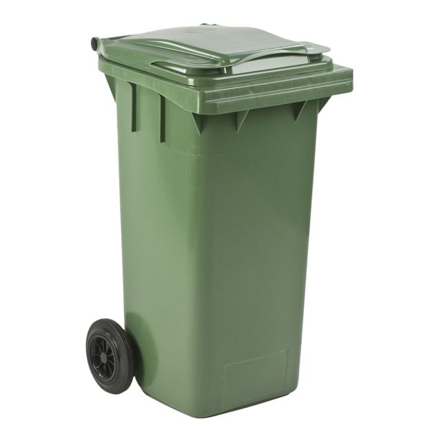 Affaldscontainer grøn - 120 liter  