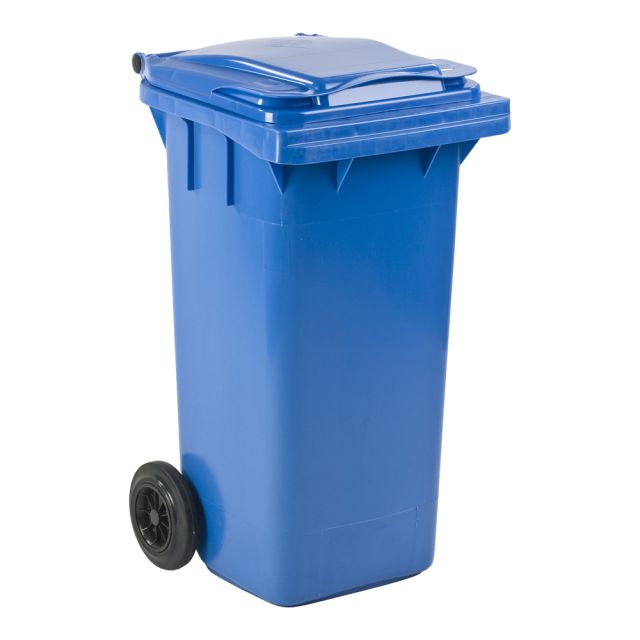 Affaldscontainer blå - 120 liter
