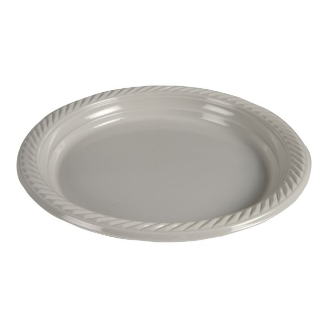Flergangstallerken grå PP ø23cm 300 stk
