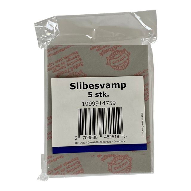 Slibesvamp - 13,7x11,0 cm - grå