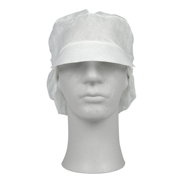 Snoodcap str. L - hvid - 100 stk