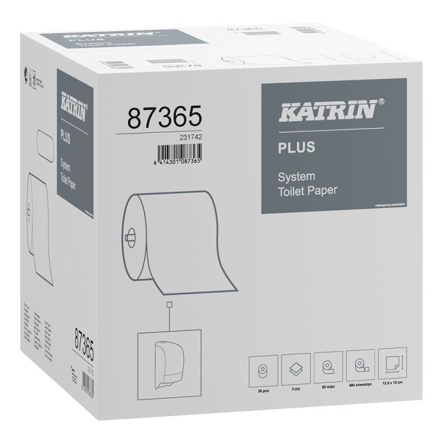 Katrin Plus Toiletpapir - 2 lags, 36 rl.