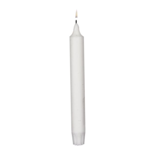 Kanallys - hvid, 20 cm, 6 timer -120 stk