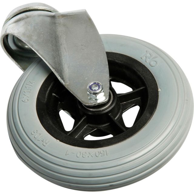 Hjul 150 mm soft med bremse