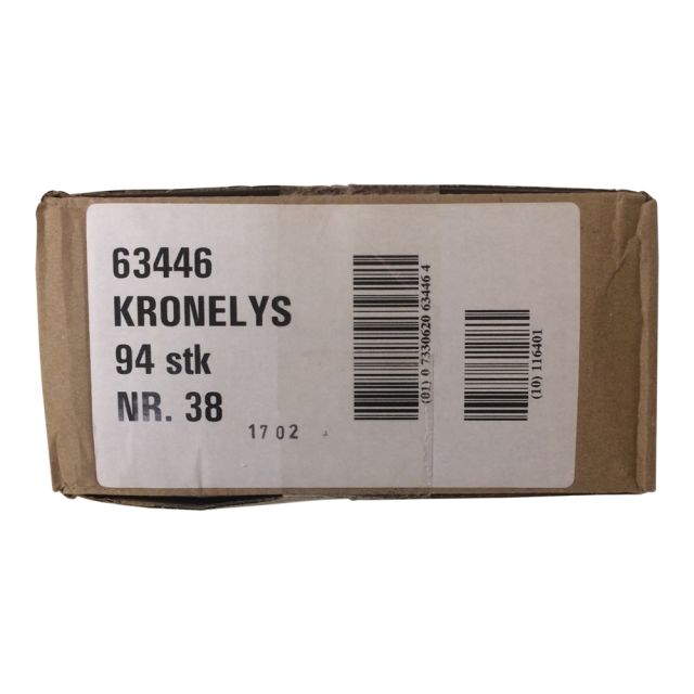 Kronelys 19x130 mm - 94 stk. - 3 timer