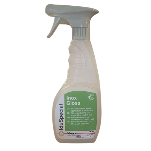 Stålglans med spray/Inox Gloss - 500 ml