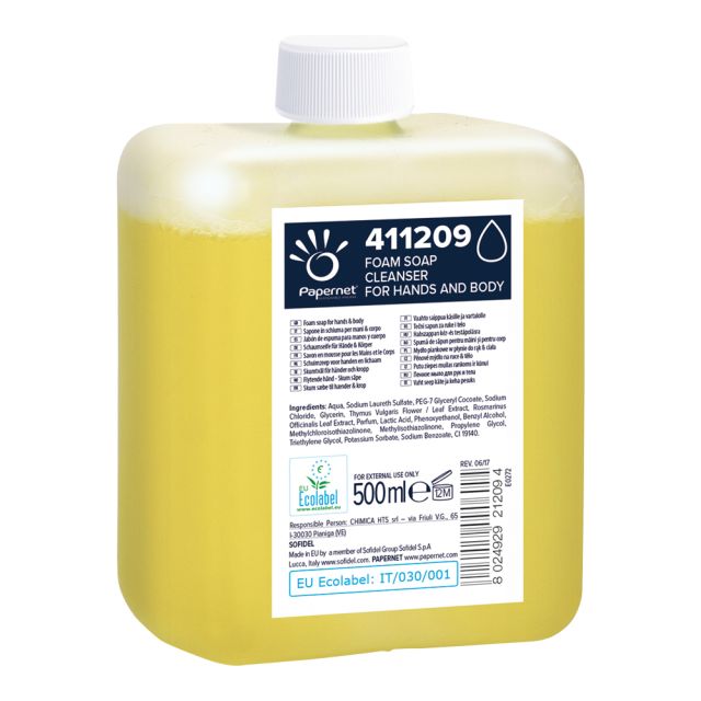 Skumsæbe Papernet - 500 ml - 12 stk