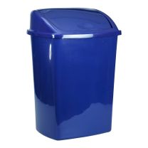 Affaldsspand m/vippelåg, 15 L, blå